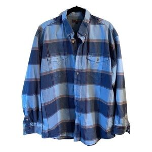 Roper button down heavy weight size XL blue and red
